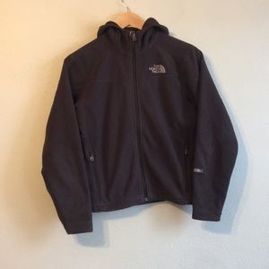 North face zip up hooded fleece jacket